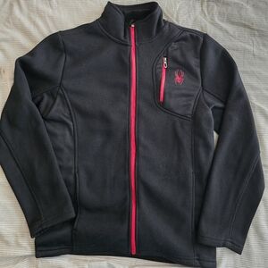 Spyder Youth Full Zip Mid-Weight Mock Sweater